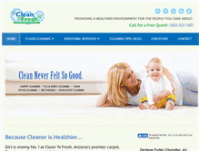 Tablet Screenshot of cleannfreshcleaning.com